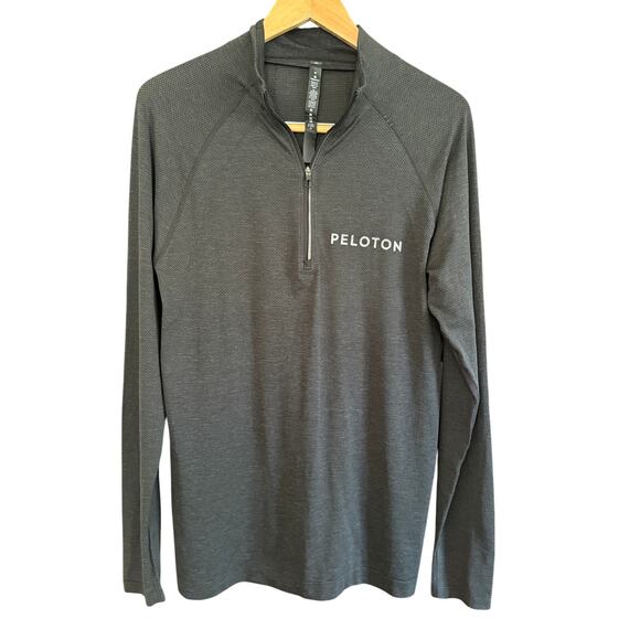 LULULEMON x Peloton | Metal Vent Tech 1/4 Zip Shirt SIZE Medium Gray Long Sleeve - Picture 1 of 5